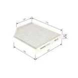 BOSCH 1987435016 Filtro, aire habitáculo