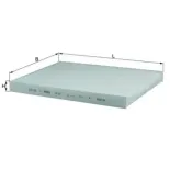 MAHLE LA31 Filtro, aire habitáculo