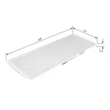 BOSCH 1987432010 Filtro, aire habitáculo