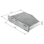 BOSCH 1987432397 Filtro, aire habitáculo