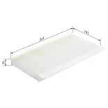 BOSCH 1987432076 Filtro, aire habitáculo