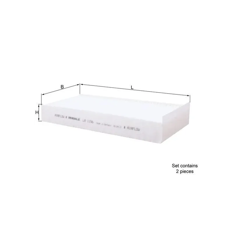 MAHLE LA1156/S Filtro, aire habitáculo