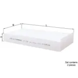 MAHLE LA1156/S Filtro, aire habitáculo