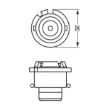 BOSCH 1987302904 Lámpara, faro principal