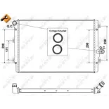NRF 53425 Radiador, refrigeración del motor
