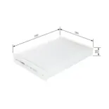 BOSCH 1987435010 Filtro, aire habitáculo
