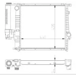 NRF 53849A Radiador, refrigeración del motor