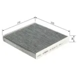 BOSCH 1987432383 Filtro, aire habitáculo