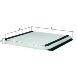 MAHLE LA8 Filtro, aire habitáculo