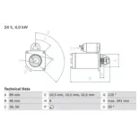BOSCH 0986013490 Motor de arranque