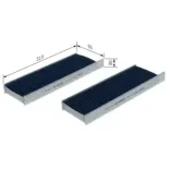 BOSCH 0986628610 Filtro, aire habitáculo