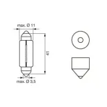 BOSCH 1987302210 Lámpara, luz para lectura