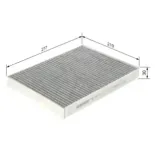 BOSCH 1987432431 Filtro, aire habitáculo