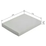 BOSCH 1987432114 Filtro, aire habitáculo