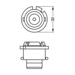 BOSCH 1987302903 Lámpara, faro principal