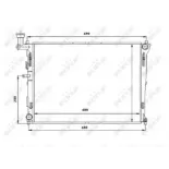 NRF 53845 Radiador, refrigeración del motor