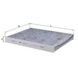 MAHLE LAK182 Filtro, aire habitáculo