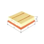 BOSCH F026400498 Filtro de aire