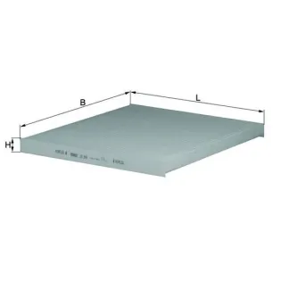 MAHLE LA306 Filtro, aire habitáculo