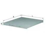 MAHLE LA306 Filtro, aire habitáculo