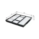 BOSCH 1987432155 Filtro, aire habitáculo