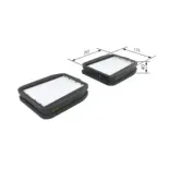 BOSCH 1987435053 Filtro, aire habitáculo