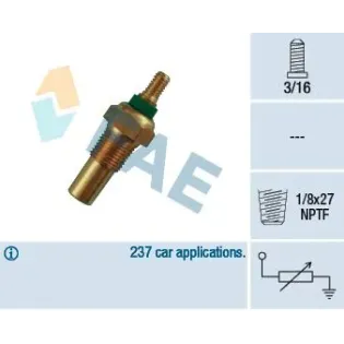 FAE 32010 Sensor, temperatura del refrigerante