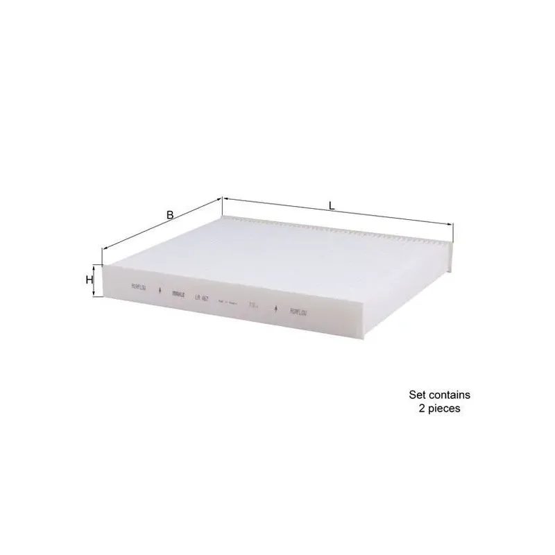 MAHLE LA467/S Filtro, aire habitáculo