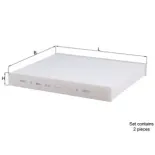 MAHLE LA467/S Filtro, aire habitáculo