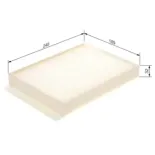 BOSCH 1987435058 Filtro, aire habitáculo