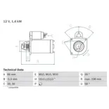 BOSCH 0986018310 Motor de arranque