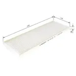 BOSCH 1987432042 Filtro, aire habitáculo