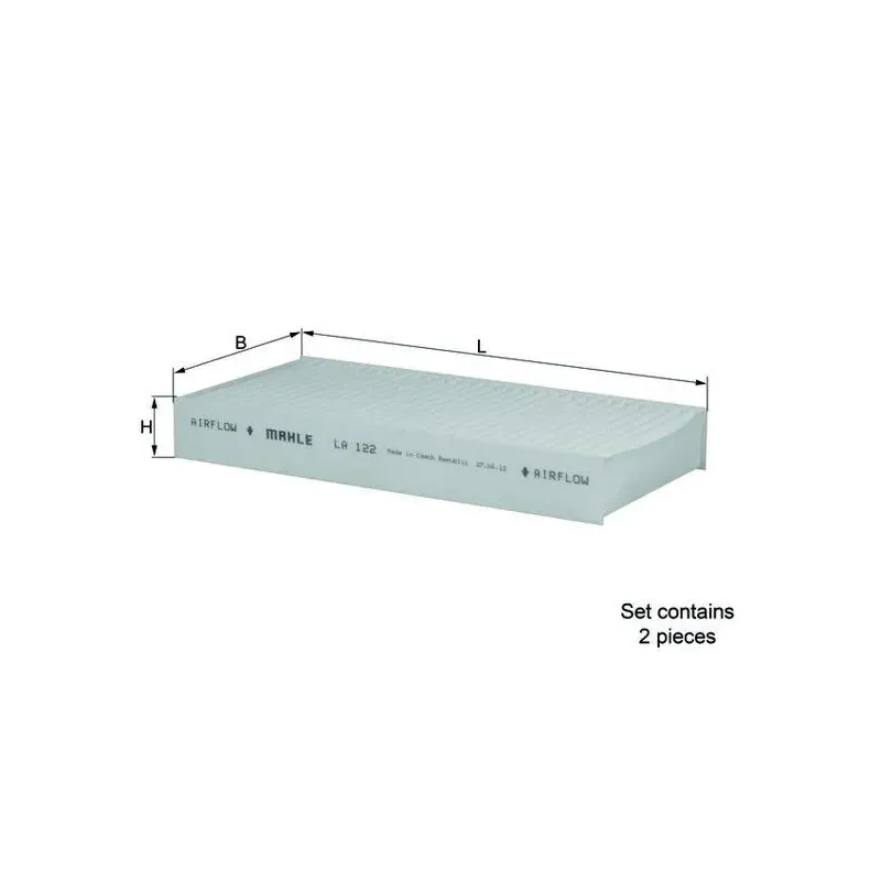 MAHLE LA122/S Filtro, aire habitáculo