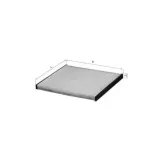 MAHLE LA109 Filtro, aire habitáculo