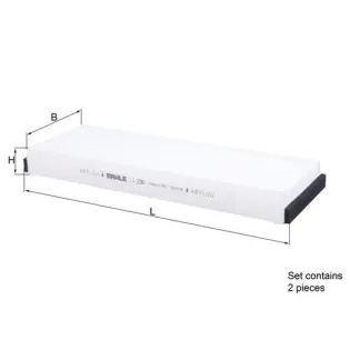 MAHLE LA239/S Filtro, aire habitáculo