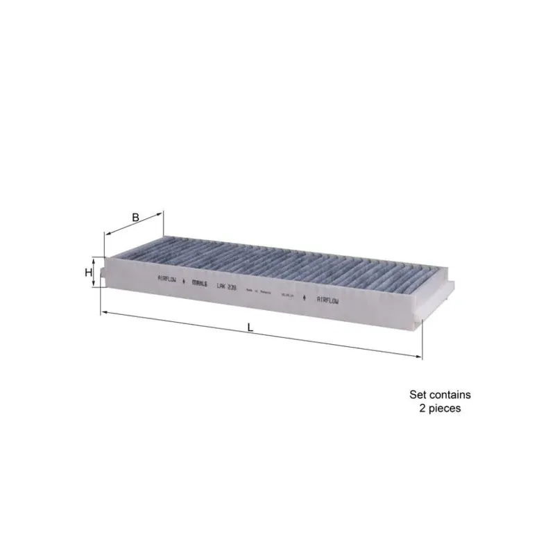 MAHLE LAK239/S Filtro, aire habitáculo