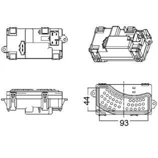 MAHLE ABR5000S Regulador, ventilador habitáculo