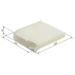 BOSCH 1987432120 Filtro, aire habitáculo