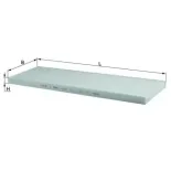 MAHLE LA123 Filtro, aire habitáculo