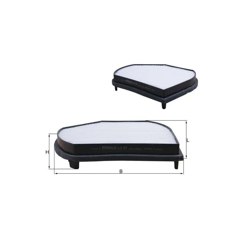 MAHLE LA37 Filtro, aire habitáculo