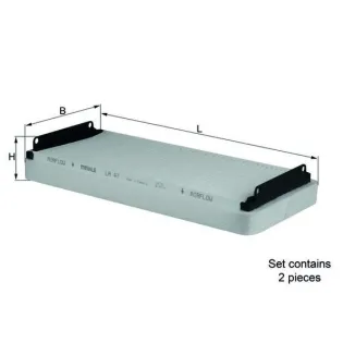 MAHLE LA47/S Filtro, aire habitáculo