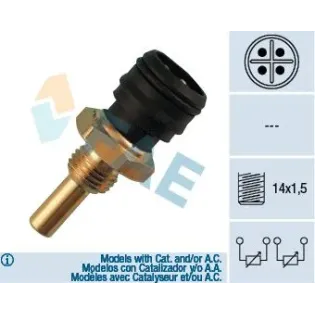 FAE 33290 Sensor, temperatura del refrigerante