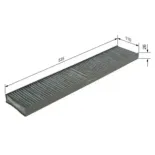 BOSCH 1987432328 Filtro, aire habitáculo