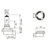 BOSCH 1987302081 Lámpara, faro antiniebla