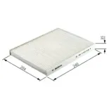 BOSCH 1987432004 Filtro, aire habitáculo
