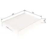 BOSCH 1987435057 Filtro, aire habitáculo