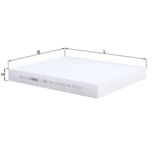 MAHLE LA569 Filtro, aire habitáculo