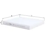 MAHLE LA569 Filtro, aire habitáculo