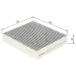 BOSCH 1987432434 Filtro, aire habitáculo
