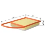 BOSCH F026400220 Filtro de aire